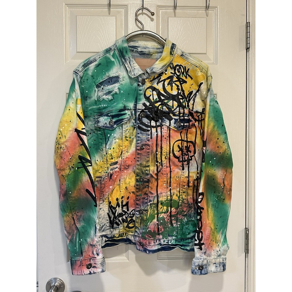 Smoke Rise Leave Me Alone Denim Jacket Size L